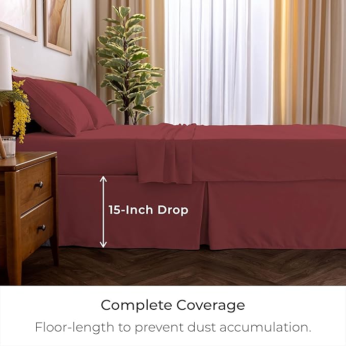 Mellanni Bed Skirt Twin Size - Image 2