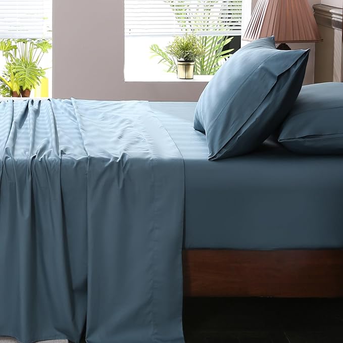 Extra Deep Pocket Queen Sheets 18-24 Inch 100% Egyptian Cotton 1000 Thread by overket