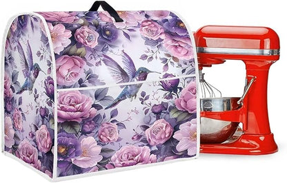 Hummingbird Stand Mixer Cover 6-8 Quart Floral Print Kitchen Appliance Covers - Image 4