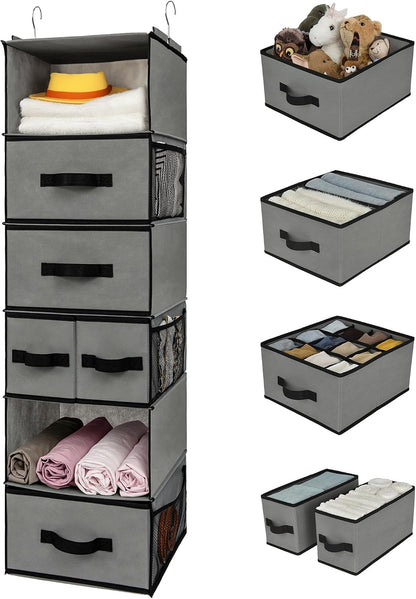 granny says hanging closet organizer, 5 drawers, 6, main product view
