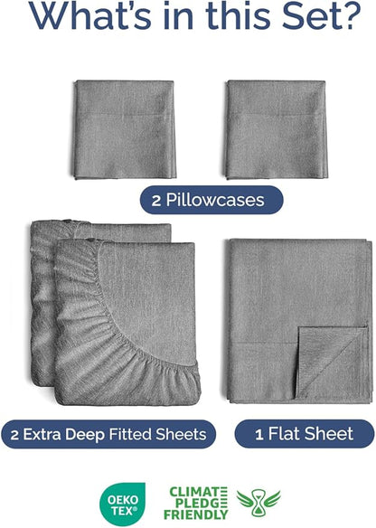 Extra Deep Pocket Split King Sheets - Image 2