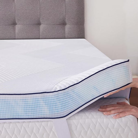 2 Inch Memory Foam Mattress Topper Queen Size by SOOSLEEPY