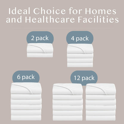 blissford 4 pack fitted hospital bed sheets for on a desk or shelf