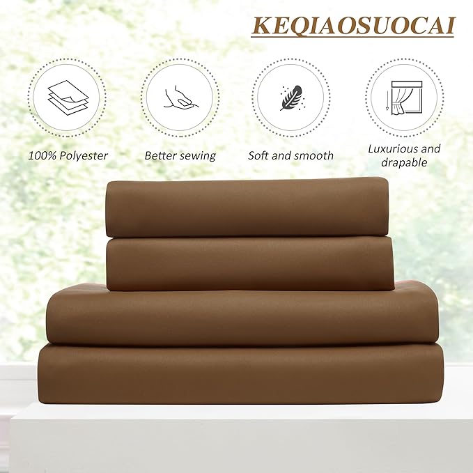 Cappuccino Brown Curtains 40x84 Inches Long 2 Panels Set, Pinch Pleated Thermal - Image 5