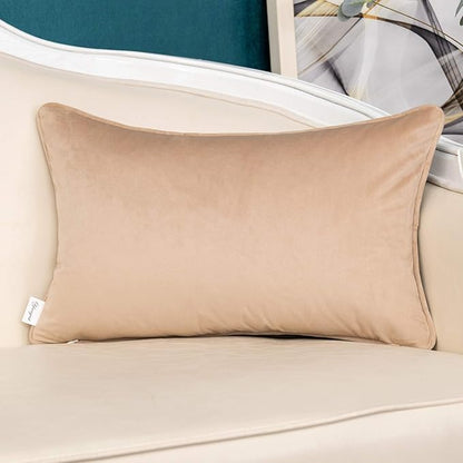 Yangest Brown Striped Patchwork Throw Pillow Cover Gold Leather Cushion Cover - Image 2