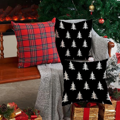 DFXSZ Christmas Pillow Covers 18x18 inch Set of 2 Christmas Tree Decorative - Image 4