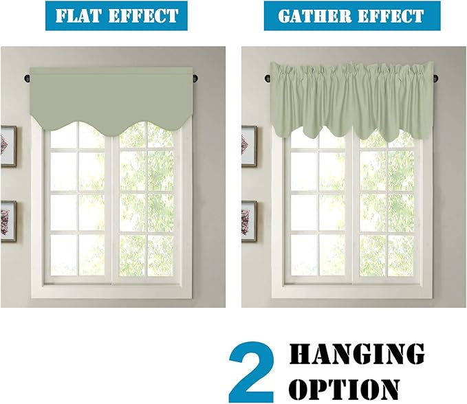 H.VERSAILTEX 4 Panels Blackout Curtain Valances - Image 6