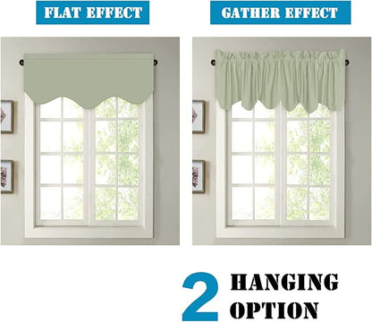 H.VERSAILTEX 4 Panels Blackout Curtain Valances - Image 6