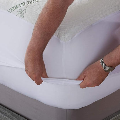 Twin Mattress Protector by PURE BAMBOO, Waterproof - Image 5