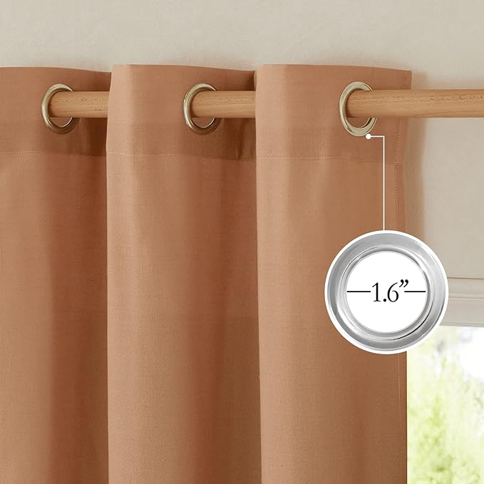 NICETOWN Rustic Linen 144 inch Long Curtains - Image 6