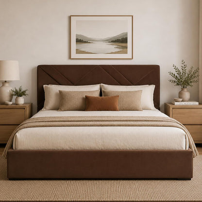 velocava king size lift up storage bed frame, main product view