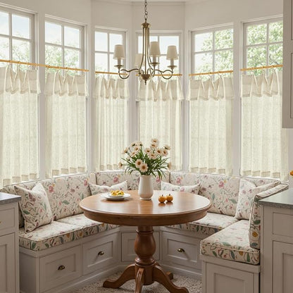 jinchan Linen Tier Curtains - Image 4