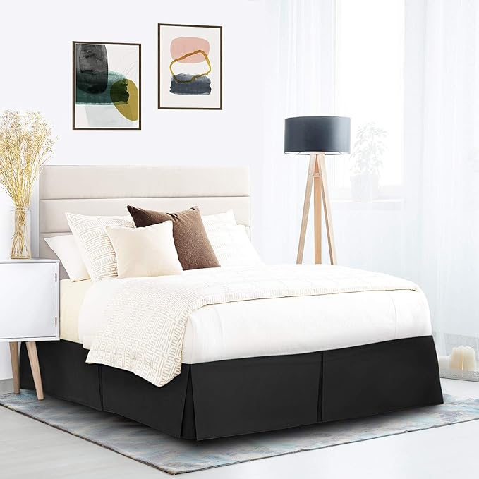 Nestl Black Full Bed Skirt - Image 9