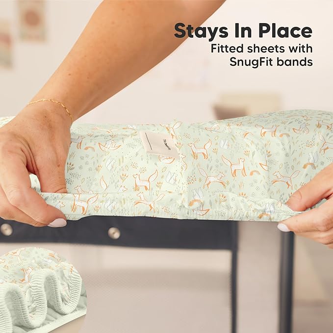 2-Pack Mini Crib Sheets Fitted - Image 6