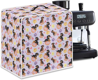 Mumeson Cute Dachshund Coffee Maker Cover, Dust Resistant Washable Covers - Image 6
