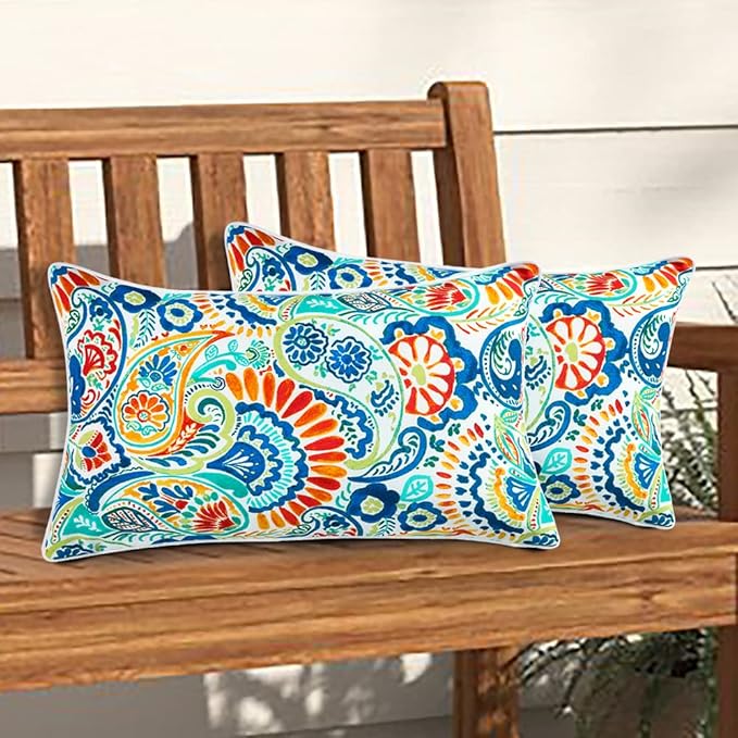 Magpie Fabrics Set of 2 Lumbar Throw Pillow - Image 3