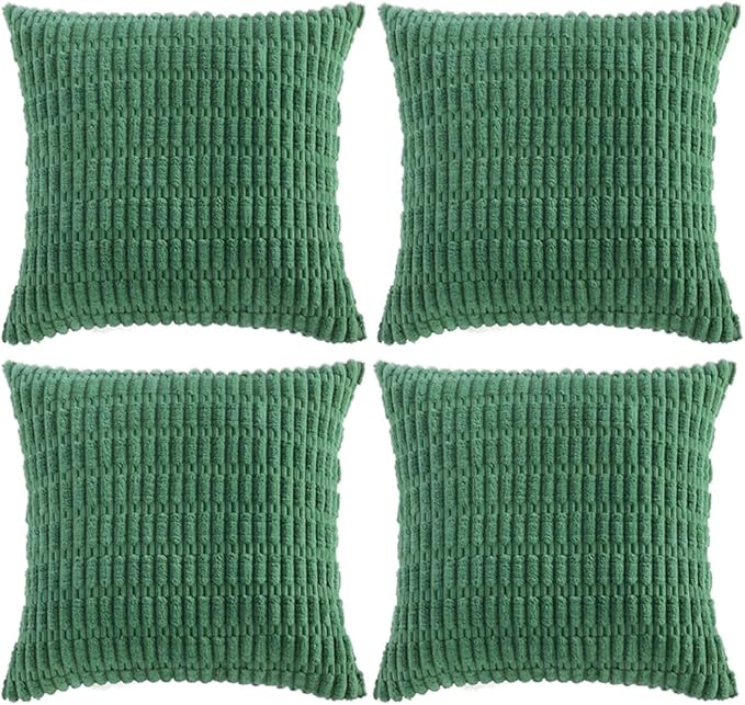 Fancy Homi 4 Packs Green Decorative Throw Pillow Covers 24x24 Inch by Fancy+Homi