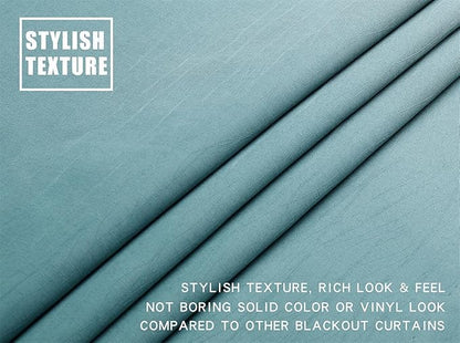 G2000 100% Blackout Curtains for Bedroom Living Room 84 Inches Long Teal - Image 6