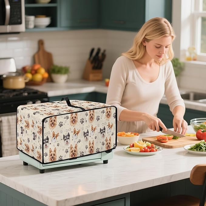 Air Fryer Toaster Oven Dust Cover Washable Fabric Convection Oven Protector - Image 7