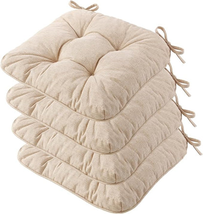 Chair Cushions for Dining Chairs, Tufted Foam Kitchen Chair, Non-Slip Seat by Unknown