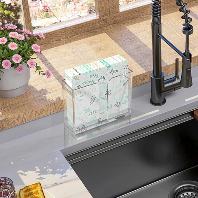 Napkin Holder, Vertical Disposable Hand Towel Holder - Image 2