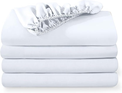 Bare Home 4-Pack Fitted Bottom Sheets by BareHome