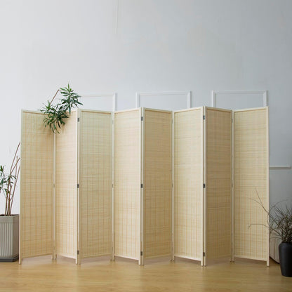 furnnylane 8 panel bamboo room divider - 5.6 shown in use