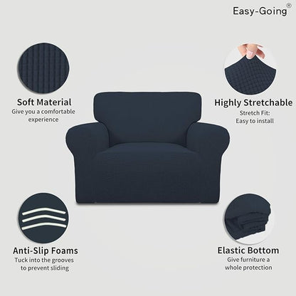 Easy-Going Stretch Oversized Chair Sofa Slipcover 1-Piece Couch Sofa Cover - Image 3