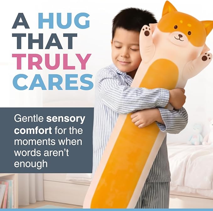 Fox Plush Body Pillow for Kids | Long Stuffed Animal Cuddle Pillow | Soft - Image 8