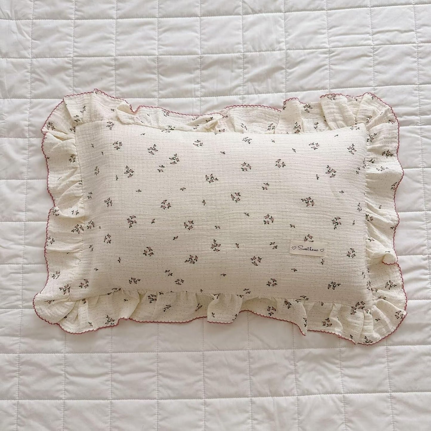 BuLuTu Muslin Toddler Duvet Cover + Duvet Insert, Fits Toddler Bed, Primrose Print