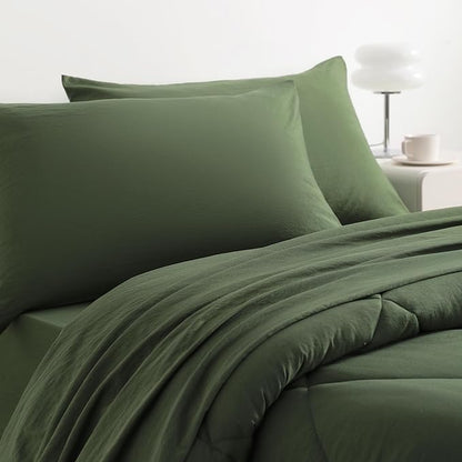 NTBAY Twin Comforter Set with Sheets, 5 Pieces Soft and Breathable Twin Bedding - Image 6