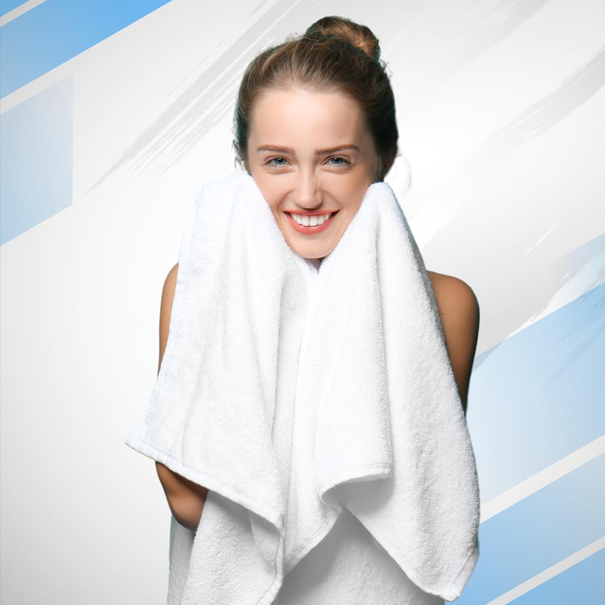 infinitee xclusives 100% cotton bath towel set –, package contents