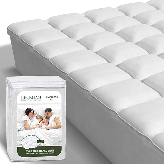 Beckham Hotel Collection Twin XL Size Hybrid Mattress Protector & Pad by BeckhamHotelCollection