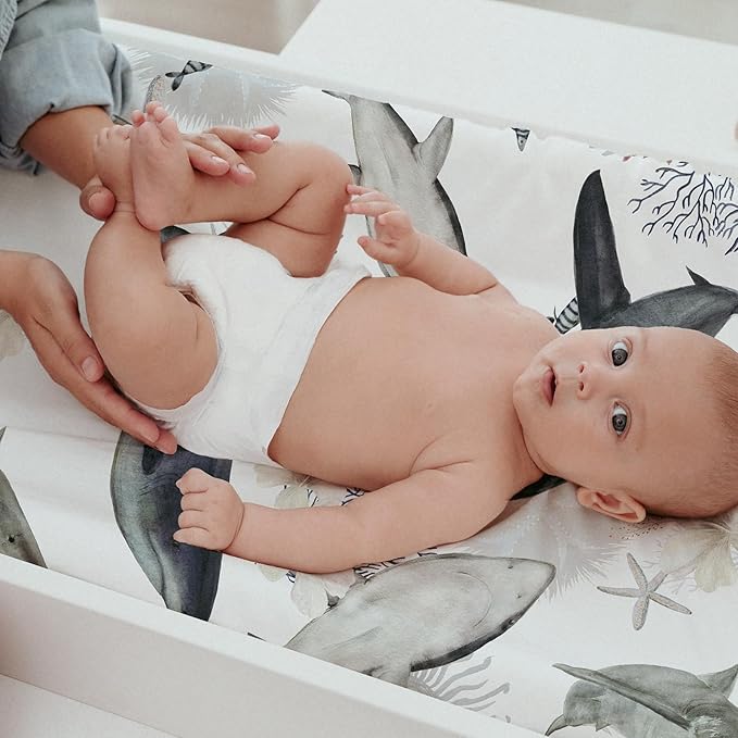 Gllquen Baby Bassinet Sheets Set 2-Pack, Breathable Cozy Bassinet Fitted Sheet - Image 2