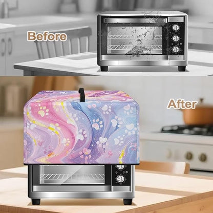 Microwave Oven Dust Cover, Dog Paw Heat-Resistant Waterproof Microwave Oven - Image 4