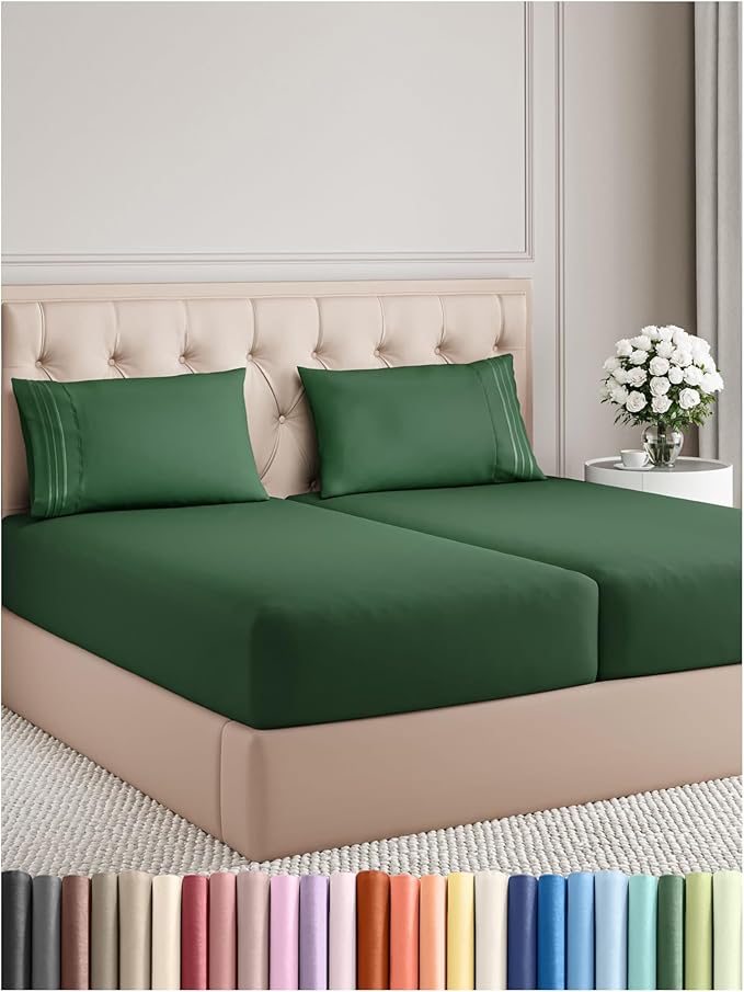 Split King Size 5 Piece Sheet Set by CGKUnlimited