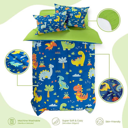 SANDJEST Dinosaur Design Duvet Cover Sets Full Size - Image 3