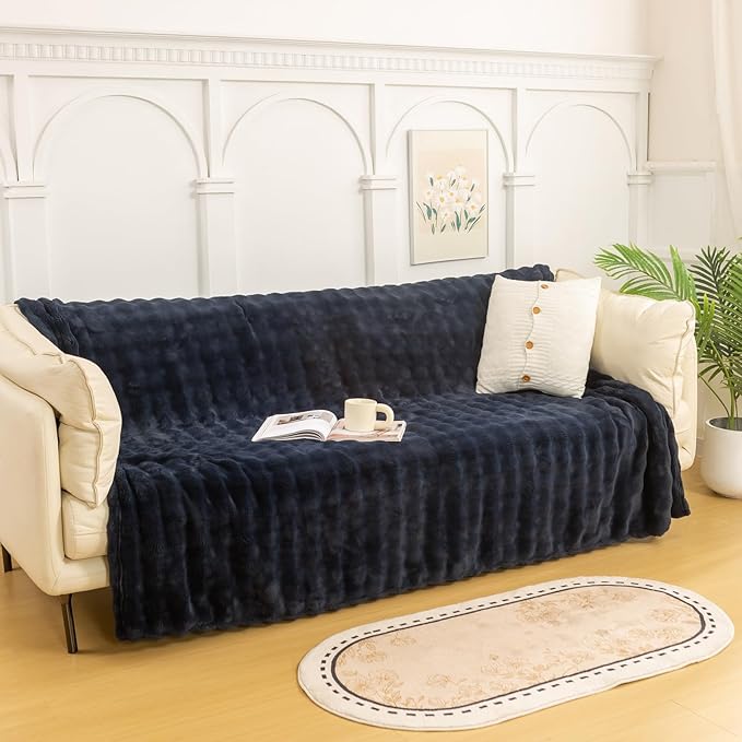 YUSOKI Luxury 3D Bubble Throw Blanket 3.1lb, All Ages, Home Decoration - Image 2