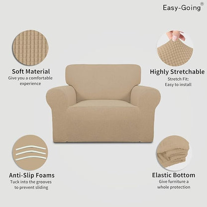 Easy-Going Stretch Oversized Chair Sofa Slipcover 1-Piece Couch Sofa Cover - Image 3