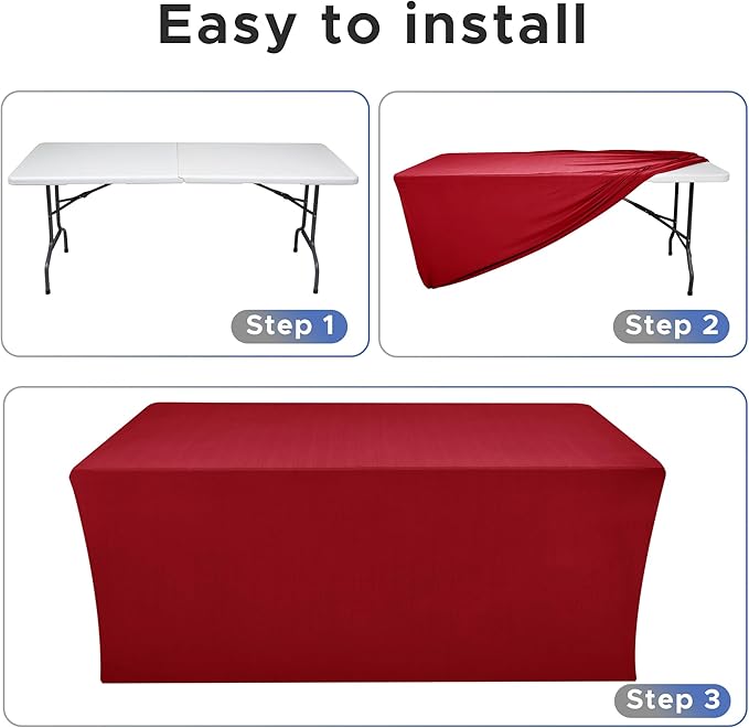 Nasitos Spandex Fitted Table Clothes, 2 Pack - Image 4