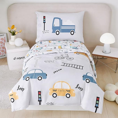 PERFEMET 4 Pcs Toddler Bedding Set by PERFEMET