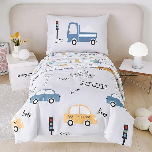 PERFEMET 4 Pcs Toddler Bedding Set by PERFEMET