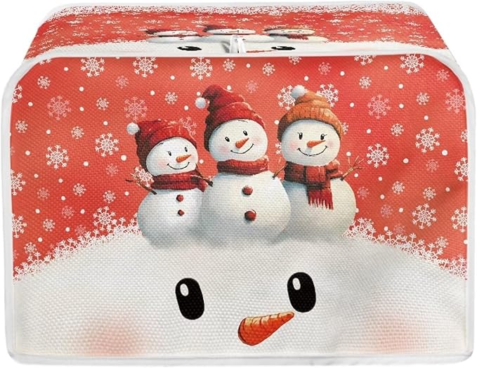 Christmas Snowman Printed Toaster Cover by Baxinh