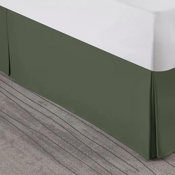 Nestl Olive Green Full Bed Skirt - Image 8