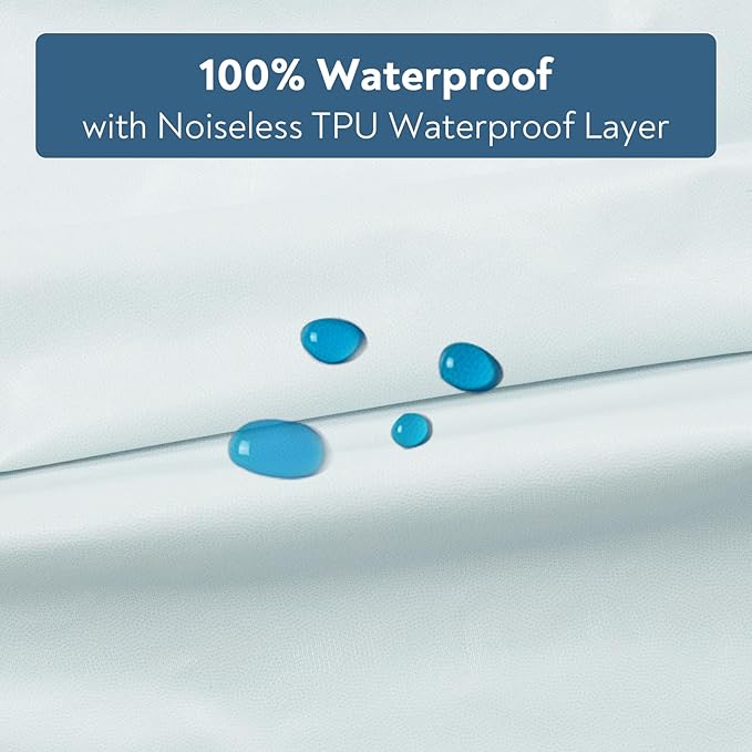 Waterproof Crib Sheets for Boys 2 Pack, Fitted Baby Crib Sheet Neutral 52" x - Image 4