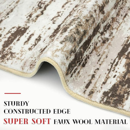 Modern Abstract Small Area Rug Indoor 3x5 Washable Rug Non-Slip Soft Entryway - Image 5