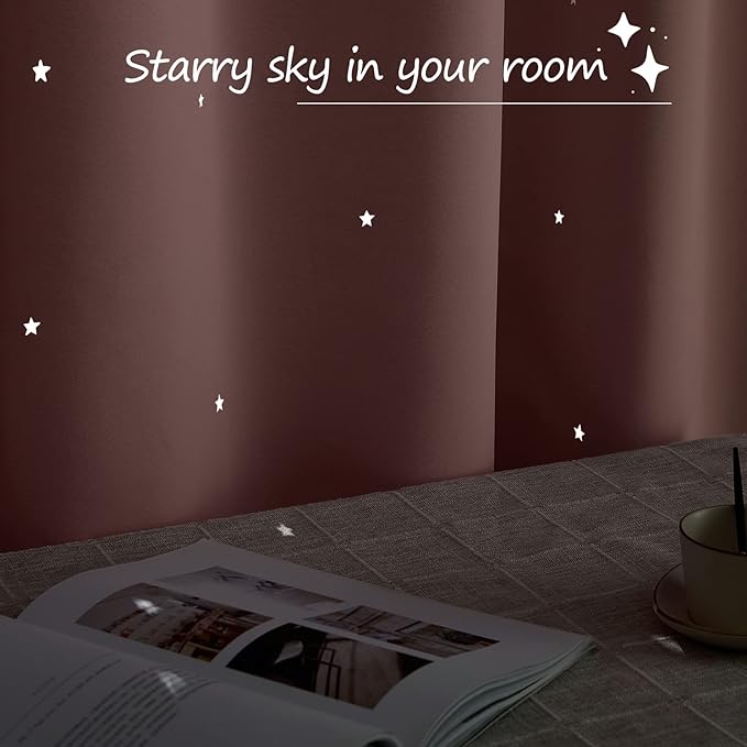 NICETOWN Star Hollow Out Curtains - Image 6