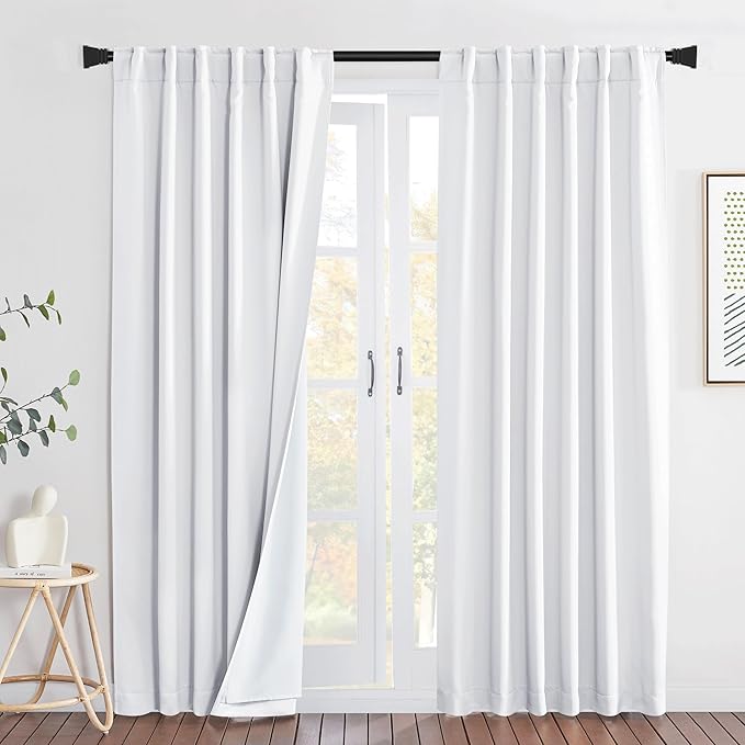 NICETOWN Lower PM2.5 Particles, Full Shading Back Tab Curtains, Super - Image 3