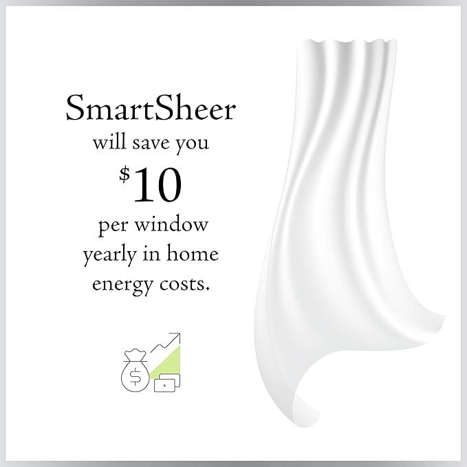 SmartSheer Solid Rod Pocket Window Sheer Panel - Image 6