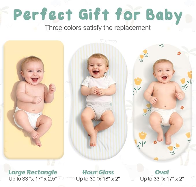 3 Pack Stretchy Bassinet Sheets - Image 3